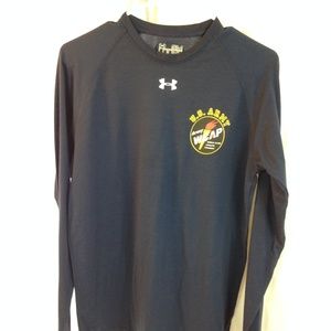 under armor heat gear  shirt blue ARMY WCAP